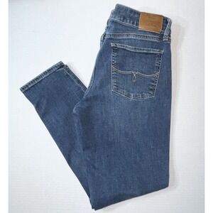 Lucky Brand Jeans Women's 8/29 Blue Lolita Crop Fit Stretch Western Rodeo